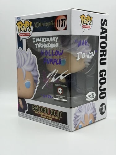 Satoru Gojo Funko POP #1137 - Jujutsu Kaisen - Signed By Kaiji Tang - JSA COA
