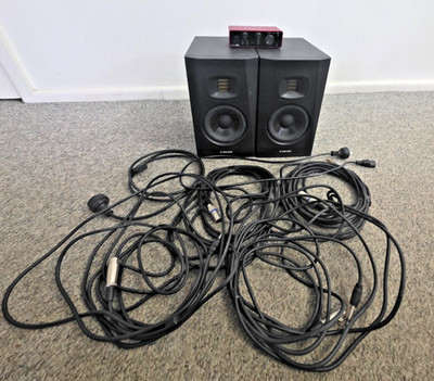 ADAM Audio T5V Pair & Focusrite Scarlett Solo Channel USB-C Audio Interface