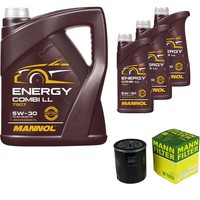 Mann Inspektionspaket 5L Mannol Energy 5W-30 FüR VW Transporter V Bus 2.0 Bitdi