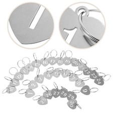 30pcs Numbered Tags: Stainless Steel Numbered Key Id Tags Hollowed - 1-30