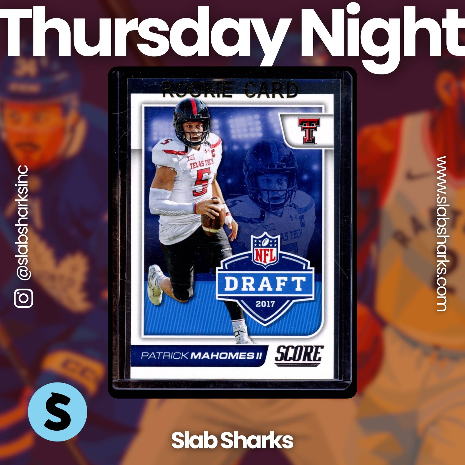 2017 PANINI SCORE #2 PATRICK MAHOMES II NFL DRAFT RC ROOKIE