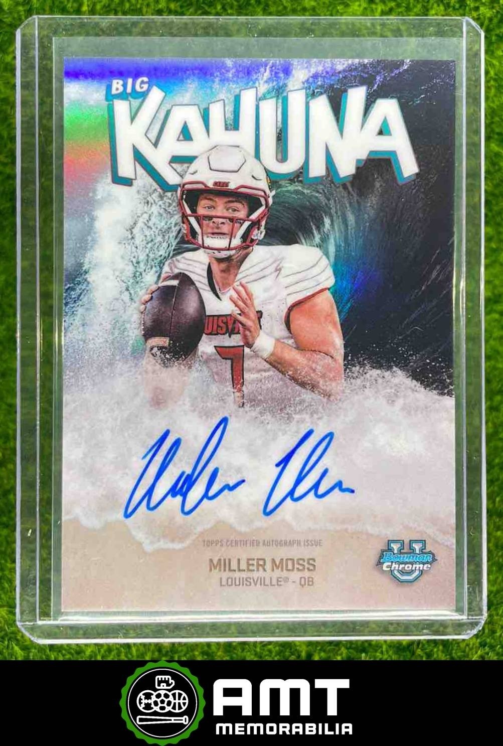 Miller Moss 2025 Bowman Chrome University Big Kahuna Auto Louisville Cardinals