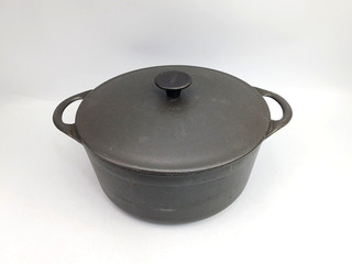 Cousances Pentola per Arrosti in Ghisa con Coperchio Nero Ø 22 cm 2 Litri