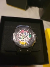 Invicta Sea Bass Men 45mm Plastic Transparent Black+iridescent Dial -50005