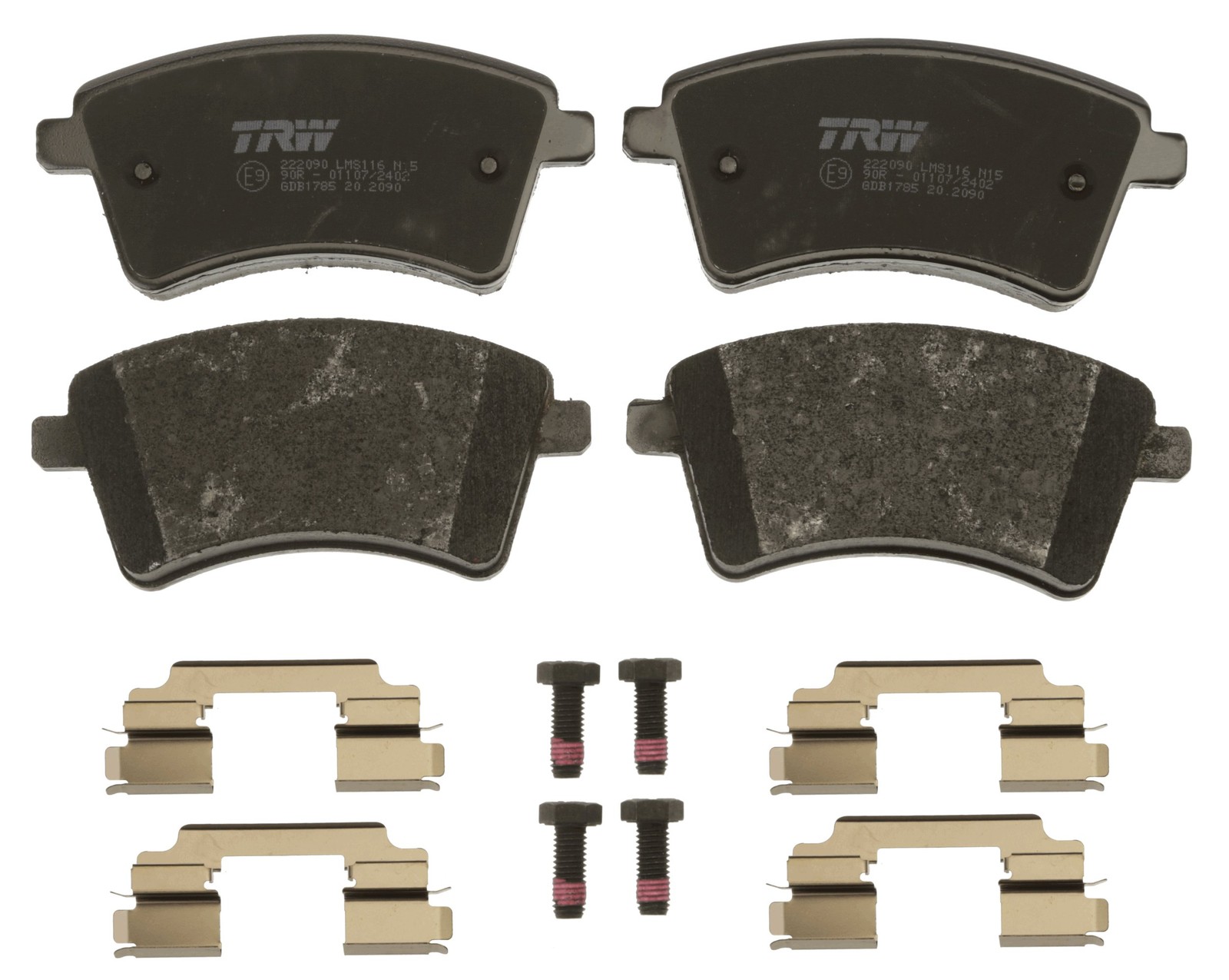✅Fits TRW GDB1785 HAM PADS. FRONT G.18.6 KPL. SCREW PLATES 1.5DCI/1. ⭐UK Seller⭐