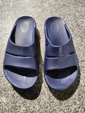 Oofos Recovery Footwear Sandals Unisex Size M5 W7 Slides Blue
