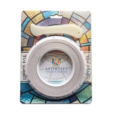 1/4 Inch Silver Backed Copper Foil Tape for Stained Glass,36 Yards 2Rolls 
