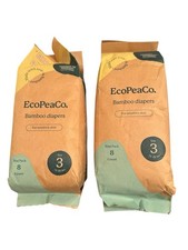 EcoPeaCo. Bamboo Disposable Diapers Bamboo Size 3. 2-pack Of 8 Each