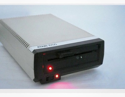 Vintage ATARI 1050 Disk Drive w/ Power Supply - Power Tested Only - AS IS