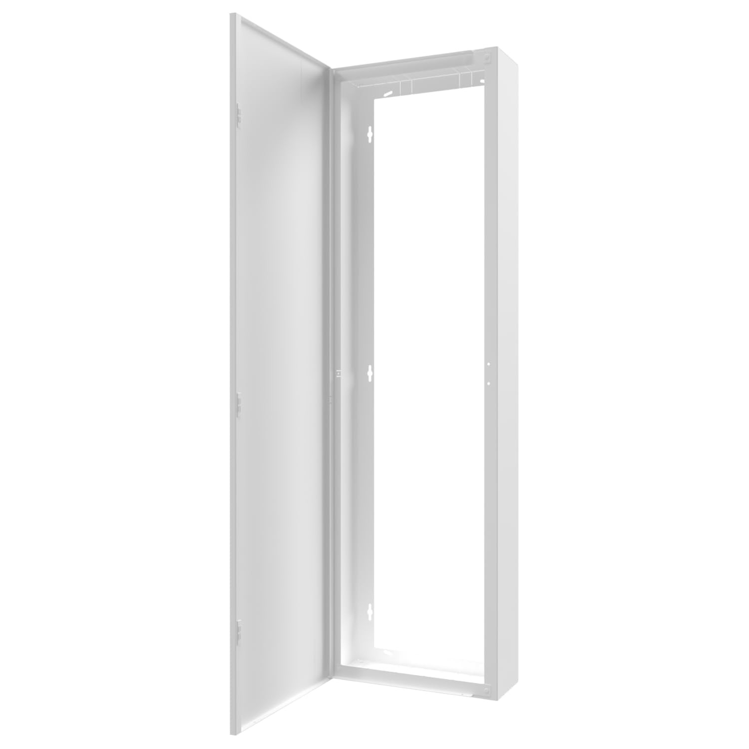 Coffret d'habillage 13 modules acier blanc H860 mm armoire de distribution pour gaine technique