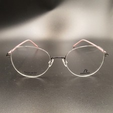 Rodenstock Eyeglass Frames R 7098 Titanium Semi-Rimless 51-18-140 Gunmetal Pink