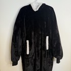 Snuggie Blanket Dress With Long Sleeves & Black & White Size XL