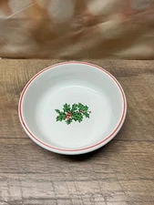 Fiestaware Holly (no ribbon)Small 5.5” Fiesta Christmas Holiday 14 oz Bowl