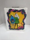 Vintage 1968 Mattel The World of Barbie Double Doll Trunk Case Original White