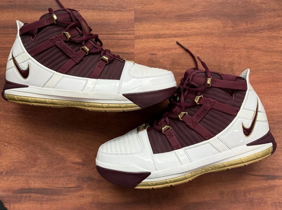 Size 12 - Nike Zoom LeBron 3 Retro 2018 Christ the King - Image 2 of 4