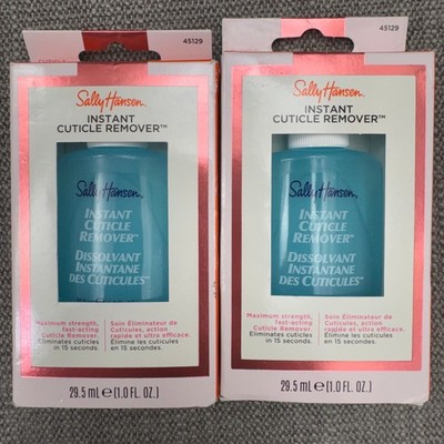 Lot of 2 Sally Hansen Instant Cuticle Remover 1.0 fl oz Maximum Strength 45129