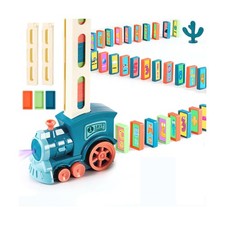 200 PCS Domino Train Toys Set with Stickers, Automatic Dominos Buil... Fast Ship