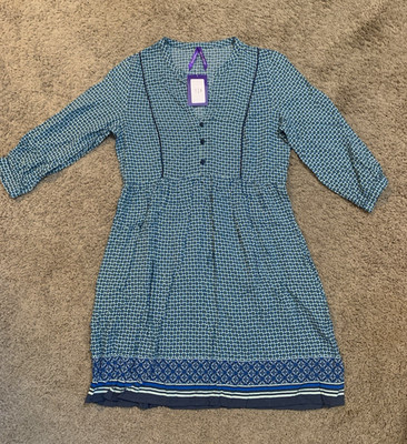 NWT Seraphine Maternity India Tile Print Boho Dress - Size 6