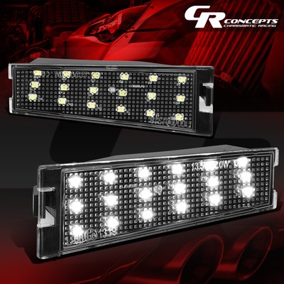 NUVISION 18 SMD WHITE LED LICENSE PLATE LIGHTS FOR 2008-2010 CADILLAC CTS SEDAN