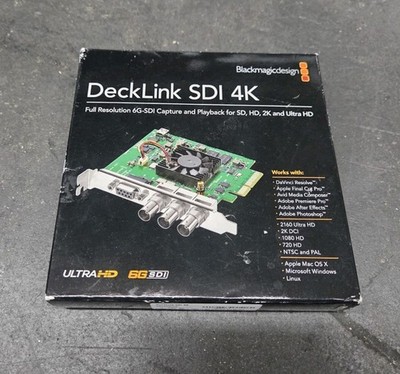 Blackmagic BDLKSDI4K Design Decklink SDI 4K Capture & Playback Card Opened Box
