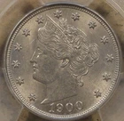 Photo of a 1900-P Liberty Nickel from an eBay sale