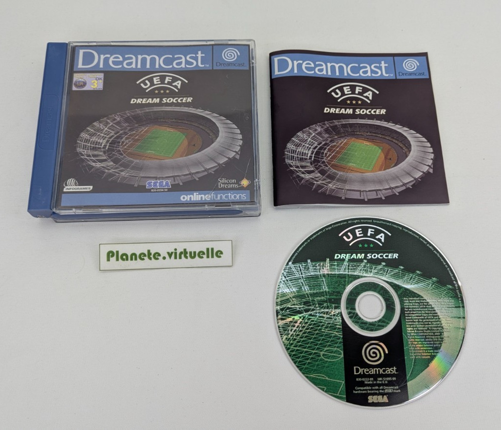UEFA DREAM SOCCER  DREAMCAST SEGA  PAL EUR  🌟