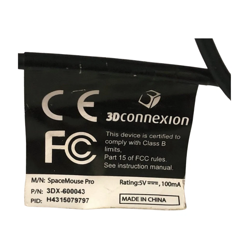 3DCONNEXION 3DX-600043 Spacemouse Pro Wired USB Mouse For Drawing 3D Cad - Image 3 of 4