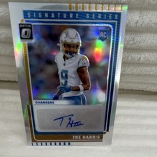 Panini 2025 Donruss Optic Tre Harris Rookie Auto Chargers SSH-TH
