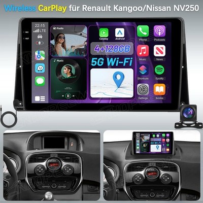 4+128G Android 15 Autoradio Für Renault Kangoo II X61 FW/KW Nissan NV250 Carplay