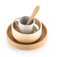Reer Silikon Geschirrset 4-teilig Teller Scha...
