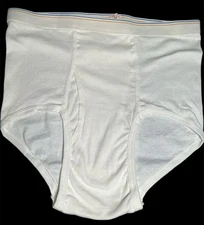 Vintage Fruit Of The Loom Size XL Whitey Tighties One Pair New No Box Made In US
