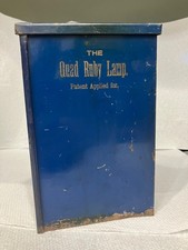 Antique vintage dry plate darkroom equipment, Quad Rudy Lamp candle lamp light