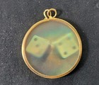 Vintage 1970-80s Dichromate Reflection Hologram Pendant, 3D Dice Lucky 7 ~ Exc! — photo 7