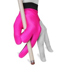 Billiard Pool Cue Glove - Classic Two-Colored - for Left Hand - Pink/Black S...