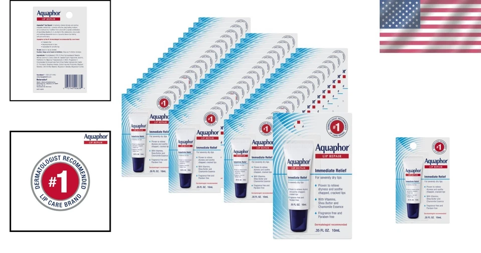 Питательная мазь для восстановления губ - с маслом ши и ромашкой - 0,35 жидкой унции x 48 - Изображение 2 из 4