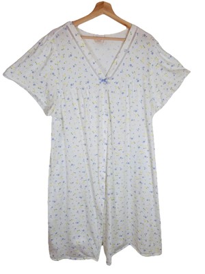 Vintage Carriage Court Nightgown 2X Cottagecore Floral Lace Trim Sleepwear