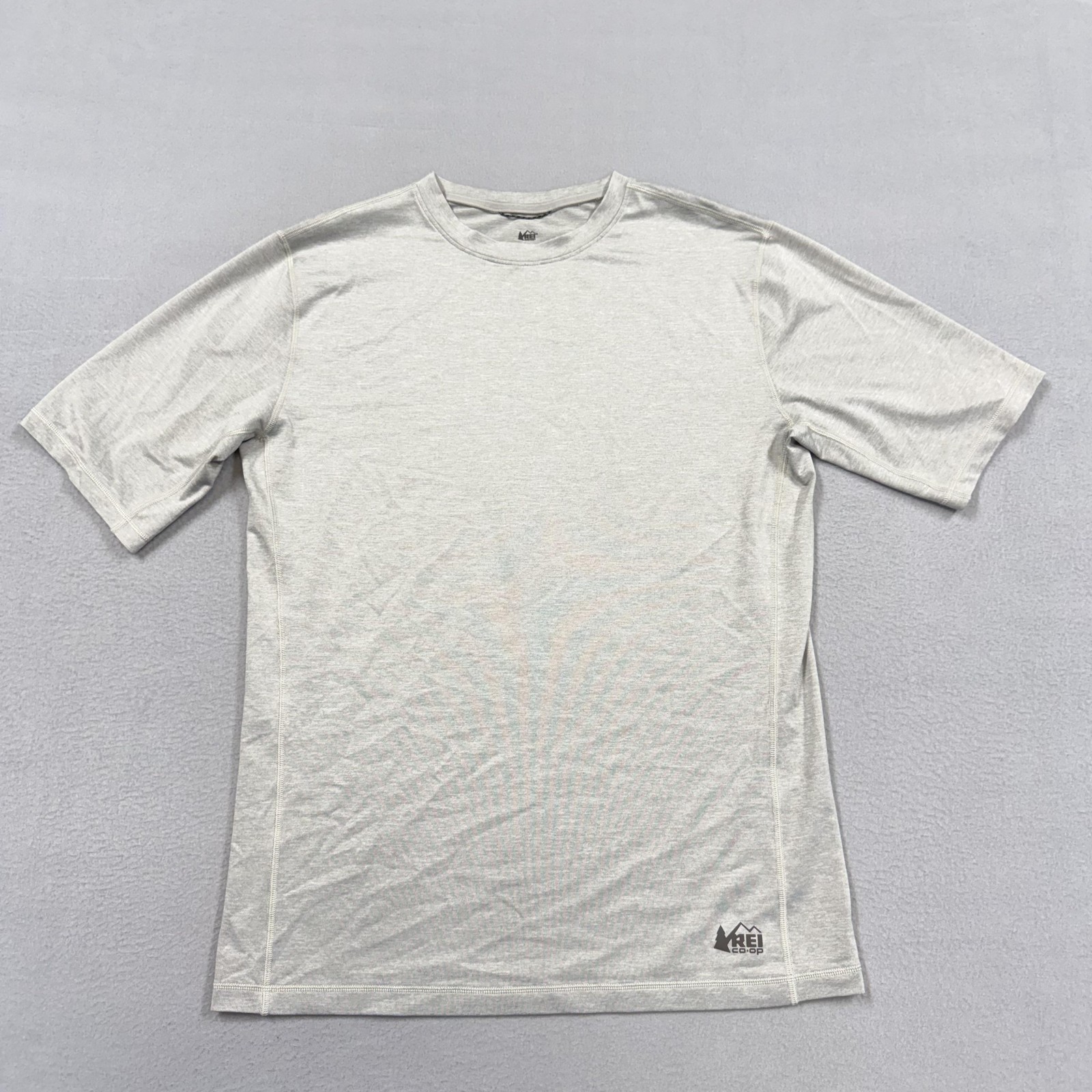 REI Co-op Shirt Mens Small Gray Short Sleeve Hiking Performance Tee Top