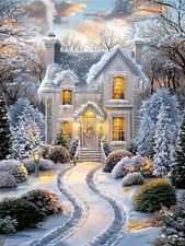 Christmas Diamond Art Kits for 12 x 16 x 0.1 inches, Kits-B01 