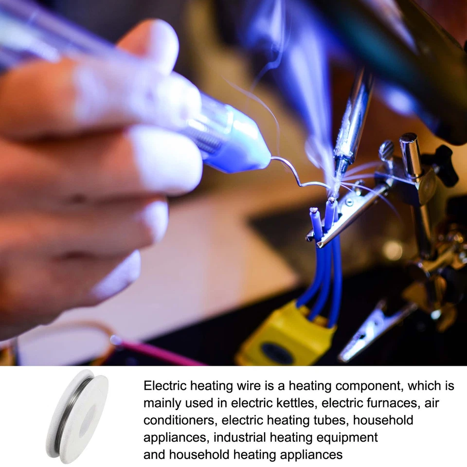 Heating Element Coil Iron-Chromium-Aluminum Alloy Heat Resistance 34 Gauge/16ft Foto 3 de 4