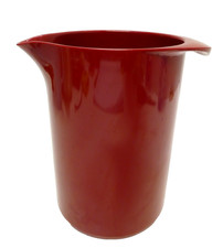 VINTAGE ROSTI DARK RED DANISH 1 LITRE JUG HOLDER MELAMINE PLASTIC ERIC LEHMANN