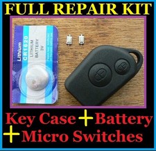 FOR Citroen Saxo Picasso Xsara Berlingo Remote Alarm Key Fob Case FULL Repair 
