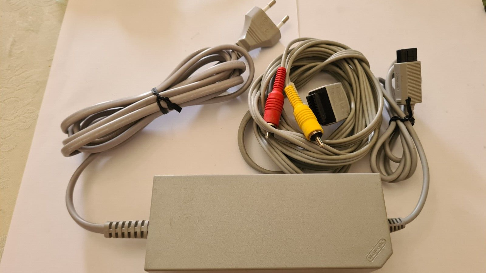 Nintendo Wii Power Cord & AV Cable eBay