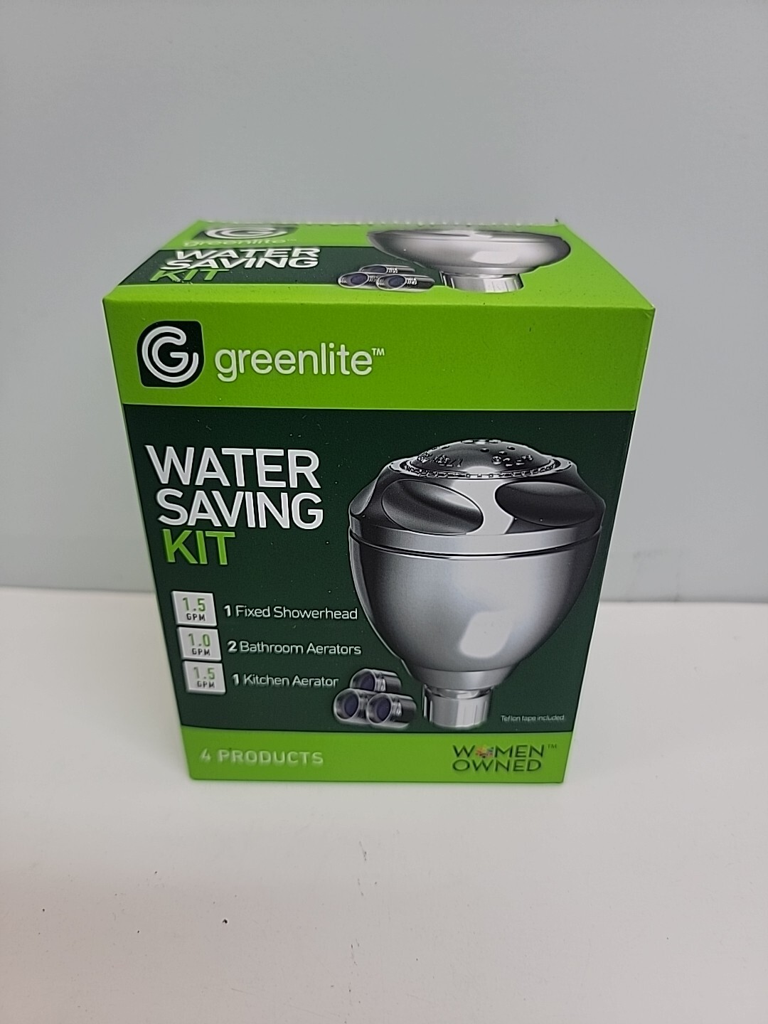 Greenlite Residential Water Saving Kit 1.5 GPM Fixed Showerhead and