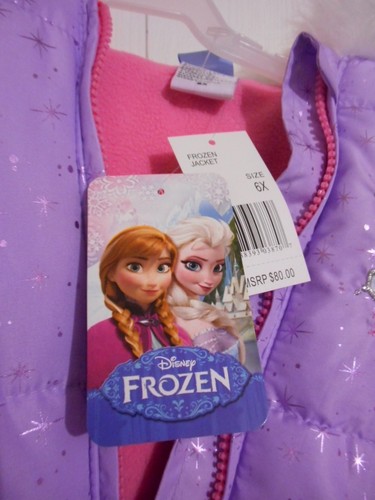 Disney Frozen Winter Puffer Mantel Anna Elsa Kunstfell Kleinkind Mädchen Größe 2T - Bild 4 von 4