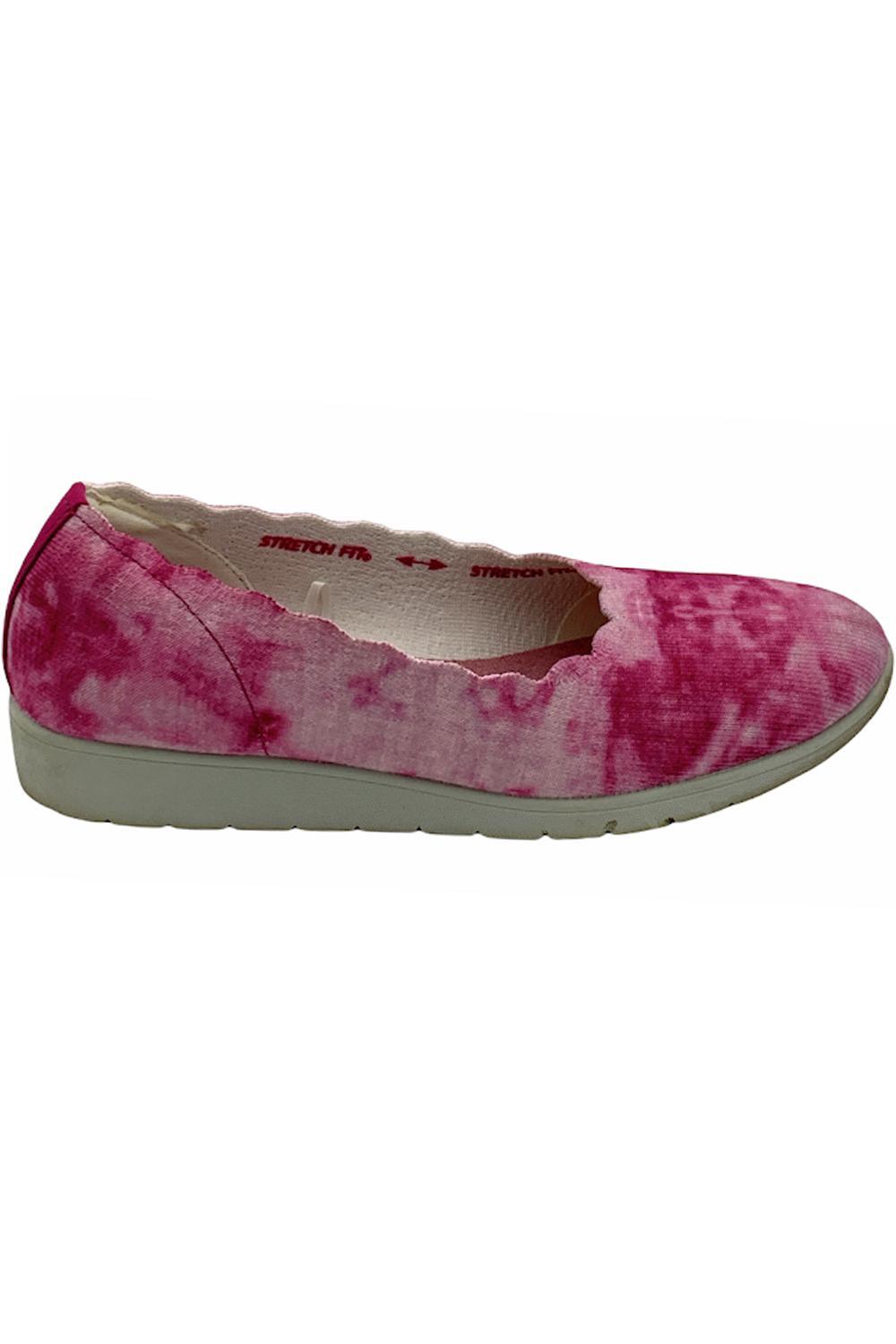 Скиммеры Skechers Cleo Flex из моющегося трикотажа на танкетке Spellbind Pink Shibor