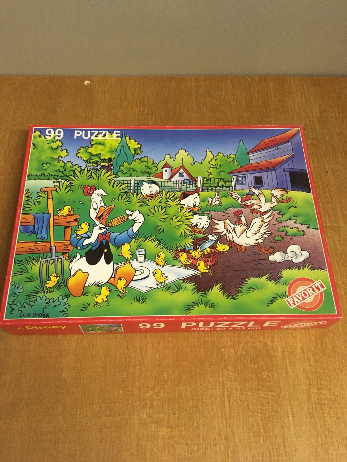 Vintage Favorit 99 Piece Jigsaw Disney Ducks 1987 Huey Dewey Louie Complete