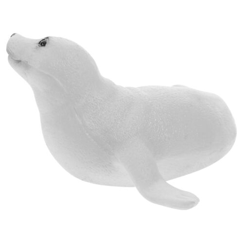  Figura de foca de piel juguete modelo de una foca juguete infantil fiesta - Imagen 1 de 12