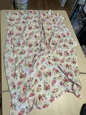 Modern Baby Pink Floral Baby Receiving Blanket Roses Flowers Cotton Lightweight