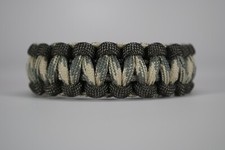 550 Paracord Survival Bracelet Cobra Gray/Desert Foliage "Made in the USA"