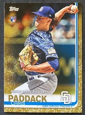 2019 Topps Update Chris Paddack RC Gold Parallel #US207 Rookie Baseball Card. rookie card picture